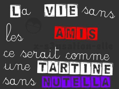 La vie = tartine de nutella